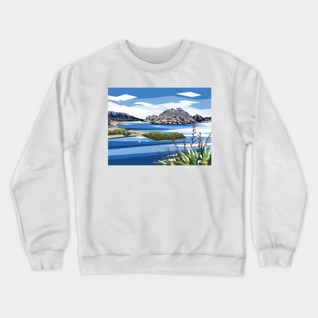 Cecil Peak, Queenstown Crewneck Sweatshirt by irajane